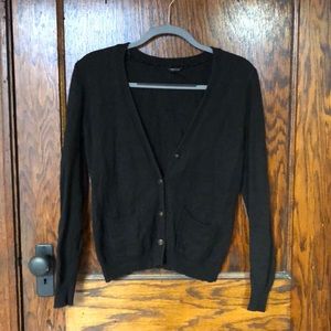 Cardigan with elbow patches